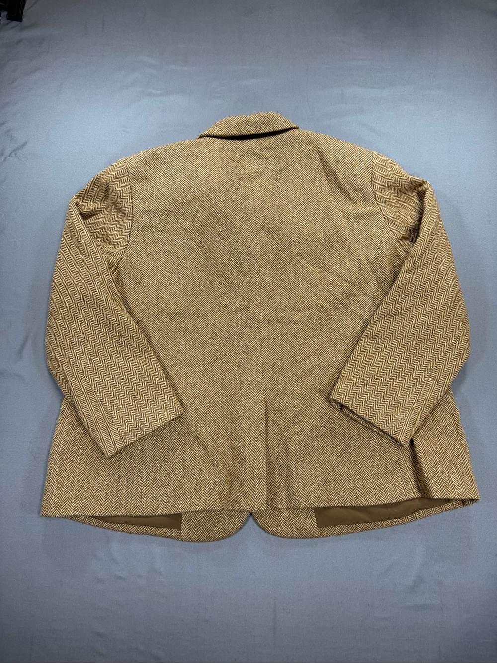 Ralph Lauren Tan Herringbone Blazer Jacket - Picture 4 of 7